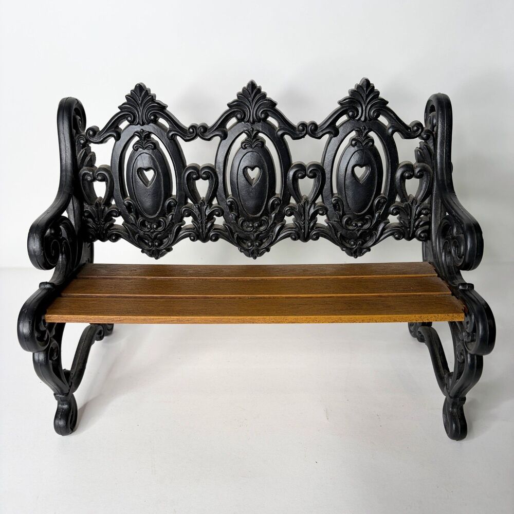 Vintage Burwood Bench Decorative Doll Display Plant Stand USA Made Victorian